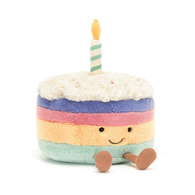 Gâteau d'anniversaire arc-en-ciel Amuseables