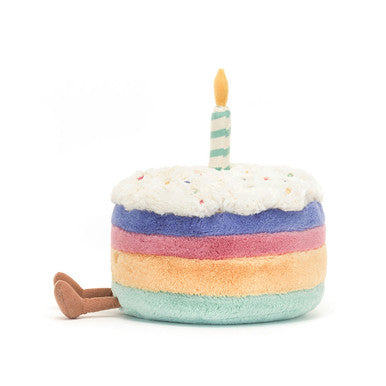Gâteau d'anniversaire arc-en-ciel Amuseables