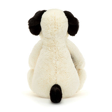 Chiot timide noir et crème