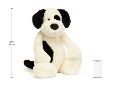 Chiot timide noir et crème