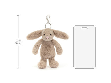 Charm de sac lapin beige timide