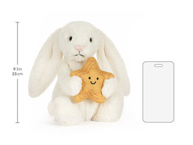 Lapin crème avec étoile