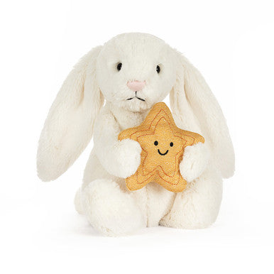 Lapin crème avec étoile