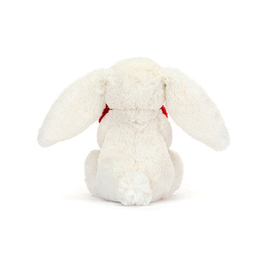 Lapin timide coeur d'amour rouge