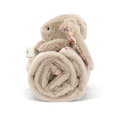 Couverture 'Pétale' Lapin Beige Blossom