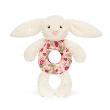 Hochet annulaire Blossom Cream Bunny 'Berry'