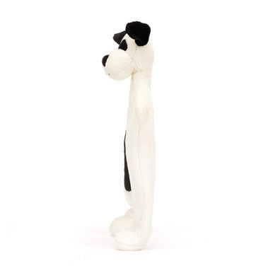 Chiot timide noir et crème Couvre-lit