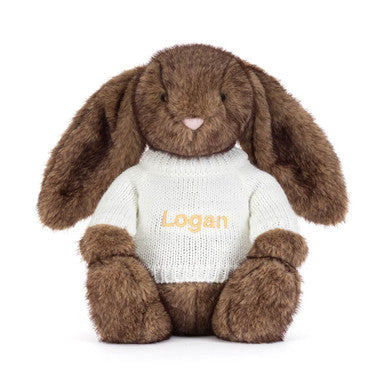 Hoppleston Luxe Bunny avec pull crème personnalisé