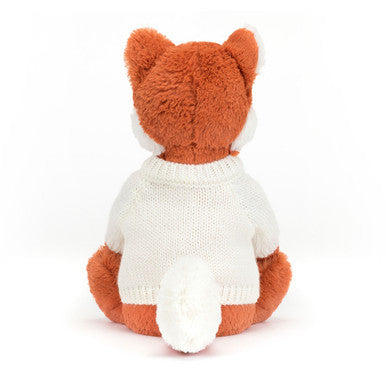 Bashful Fox Cub avec pull crème personnalisé