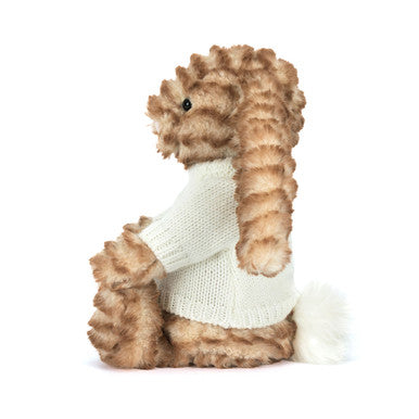 Bashful Luxe Bunny Juniper avec pull crème personnalisé