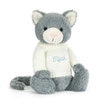 Chaton timide avec pull crème personnalisé