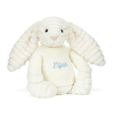 Bashful Luxe Bunny Nimbus avec pull crème personnalisé