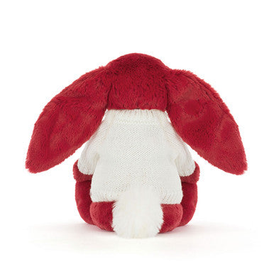 Bashful Luxe Bunny Scarlett avec pull crème personnalisé