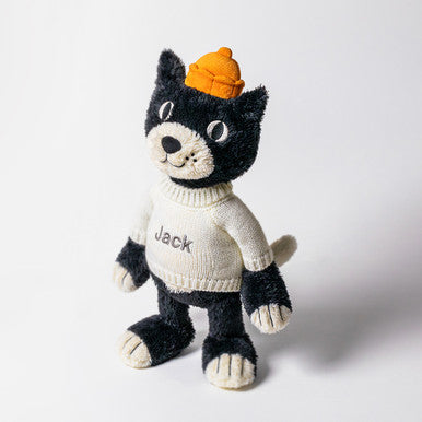 Jellycat Jack avec pull crème personnalisé