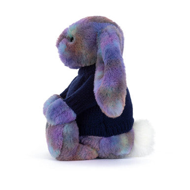 Zodihop Luxe Bunny avec pull bleu marine personnalisé