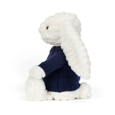 Bashful Luxe Bunny Nimbus avec pull bleu marine personnalisé