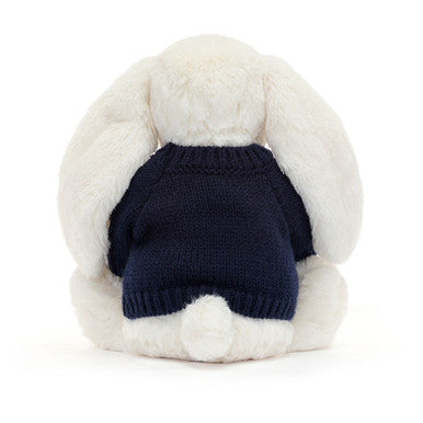 Bashful Twinkle Bunny avec pull bleu marine personnalisé