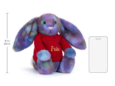 Zodihop Luxe Bunny avec pull rouge personnalisé