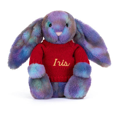 Zodihop Luxe Bunny avec pull rouge personnalisé