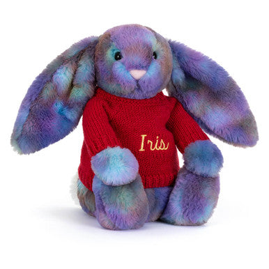 Zodihop Luxe Bunny avec pull rouge personnalisé