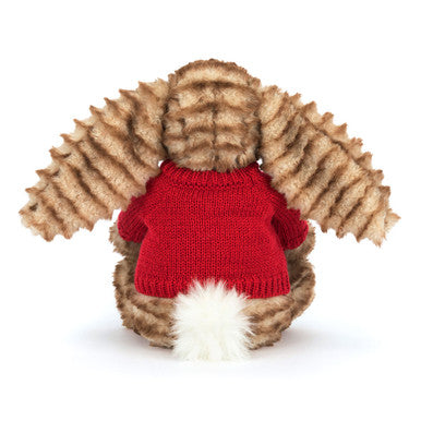 Bashful Luxe Bunny Juniper avec pull rouge personnalisé