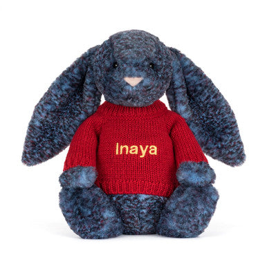Hopscone Luxe Bunny avec pull rouge personnalisé
