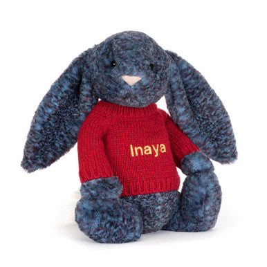 Hopscone Luxe Bunny avec pull rouge personnalisé