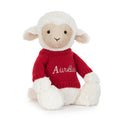 Agneau Skipson avec pull rouge personnalisé