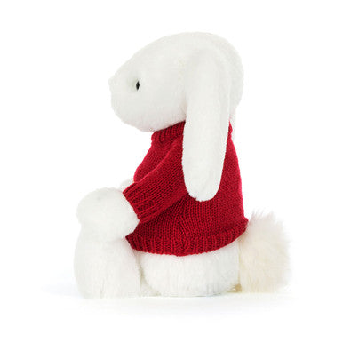 Bashful Luxe Bunny Luna avec pull rouge personnalisé