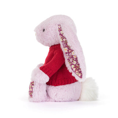 Thistlepop Blossom Luxe Bunny avec pull rouge personnalisé