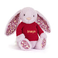 Thistlepop Blossom Luxe Bunny avec pull rouge personnalisé