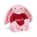 Blushkin Blossom Luxe Bunny avec pull rouge personnalisé