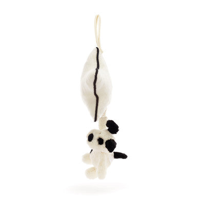 Pull musical chiot noir et crème Bashful
