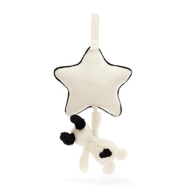 Pull musical chiot noir et crème Bashful