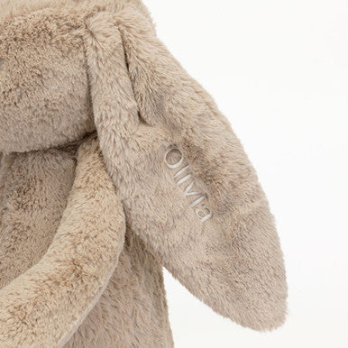 Lapin beige timide personnalisé énorme