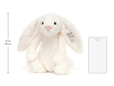 Lapin crème timide personnalisé Medium