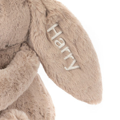 Lapin beige timide personnalisé 'Anniversaire'