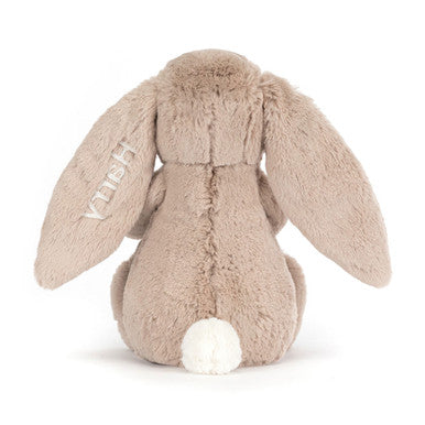 Lapin beige timide personnalisé 'Anniversaire'