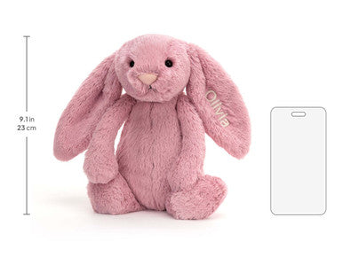 Taille moyenne personnalisée de lapin tulipe timide