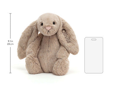 Lapin beige timide personnalisé moyen