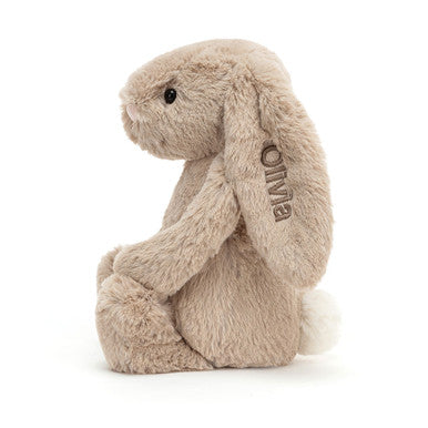 Lapin beige timide personnalisé moyen