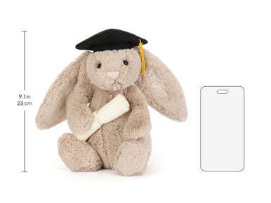 Tenue personnalisée de remise des diplômes de lapin timide