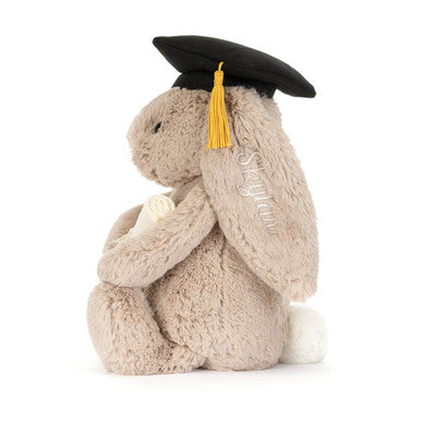 Tenue personnalisée de remise des diplômes de lapin timide