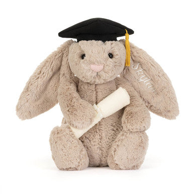 Tenue personnalisée de remise des diplômes de lapin timide
