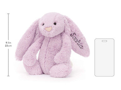 Moyen personnalisé de lapin lilas timide