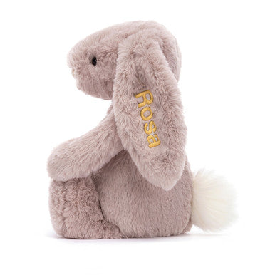 Personnalisé Bashful Luxe Bunny Rosa Medium