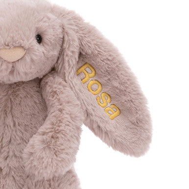 Personnalisé Bashful Luxe Bunny Rosa Medium
