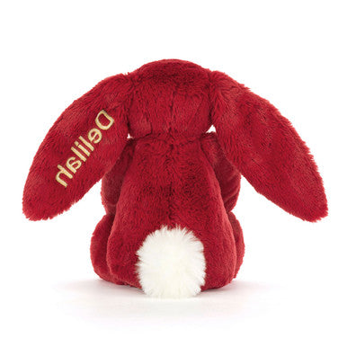 Personnalisé Bashful Luxe Bunny Scarlett Medium