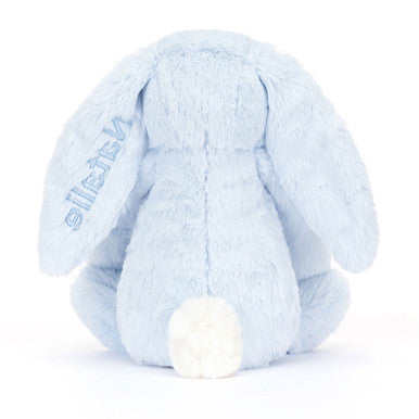 Medium Lapin bleu timide personnalisé