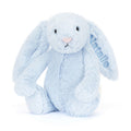 Medium Lapin bleu timide personnalisé